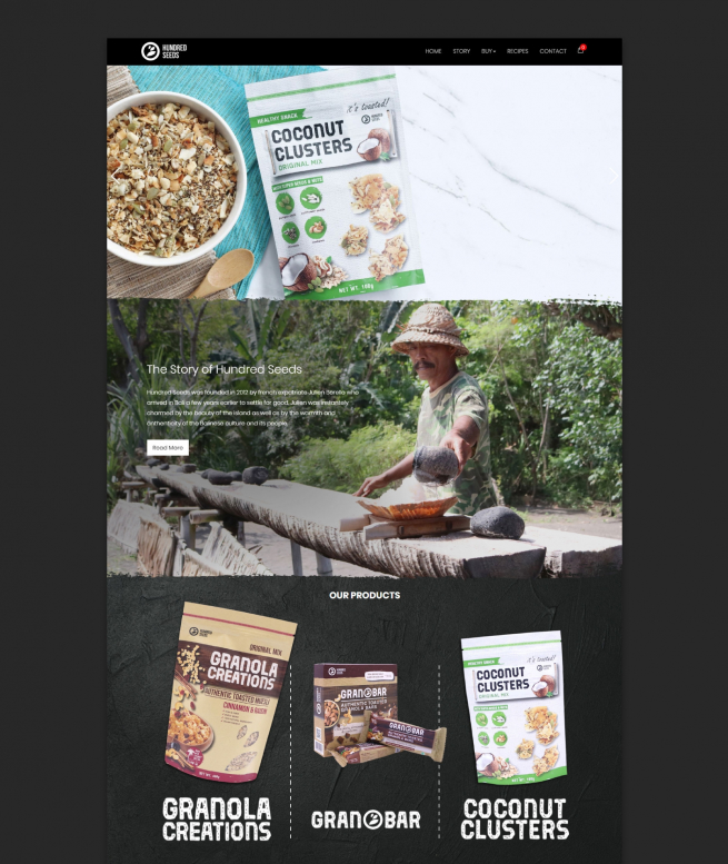 Online Shopping Website for Granola Creations