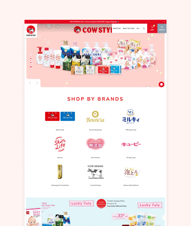 Online Shopping Website for Cow Style Indonesia