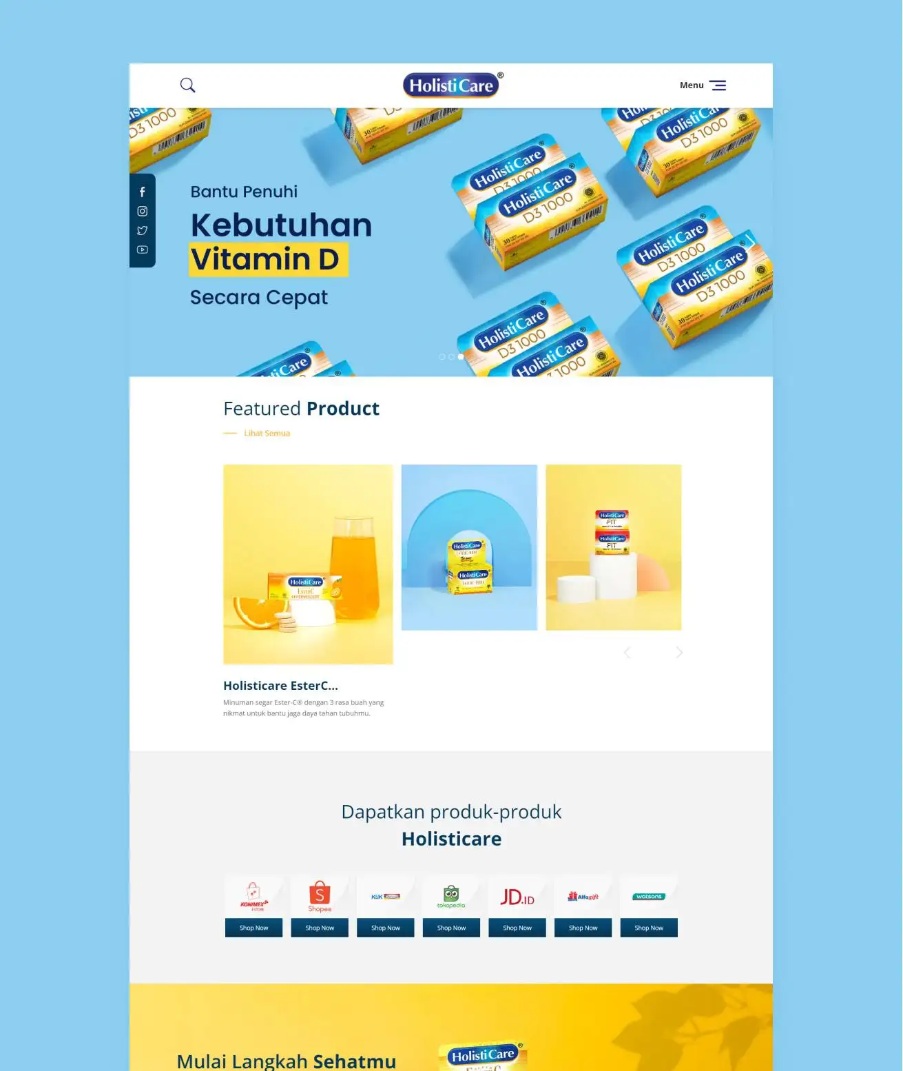 Mobile First Website for Holisticare