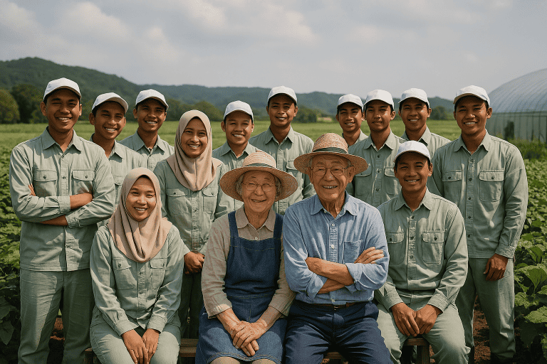 日本で働くインドネシア人農業人材の数は？