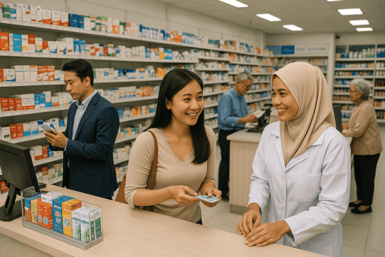 インドネシアでの医薬品の入手性：薬局と処方