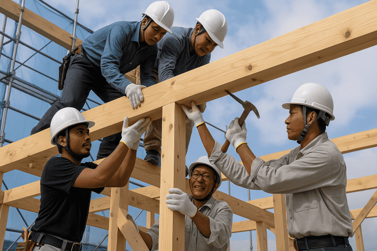 インドネシア人技能実習生 建設業・建築大工の主な業務内容