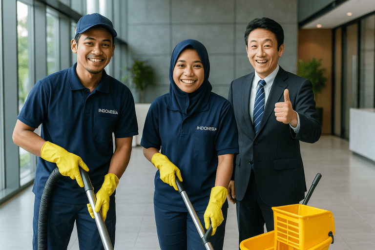 インドネシア人技能実習生 ビルクリーニングの主な業務内容