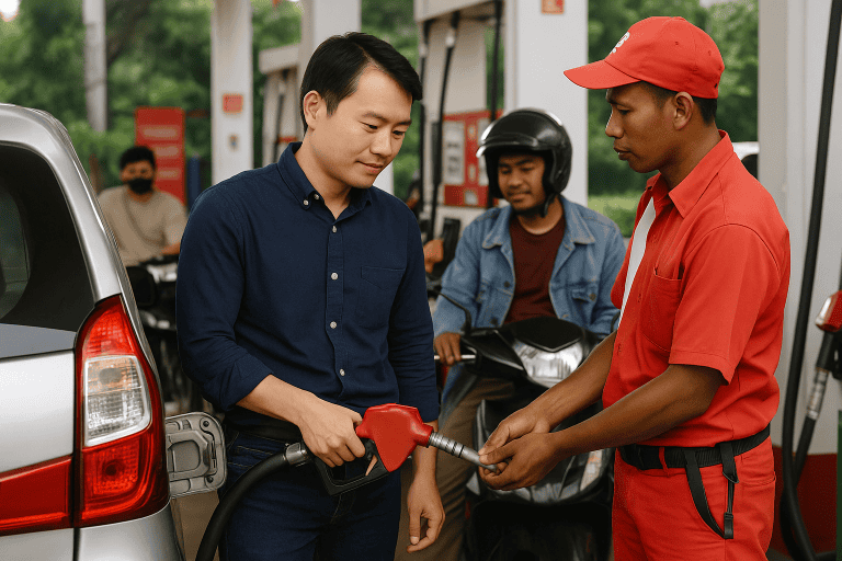 ガソリン　インドネシア