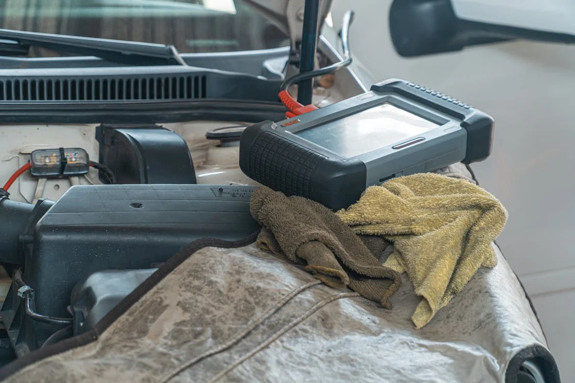 Diagnostic scanner for vehicle troubleshooting and repair.