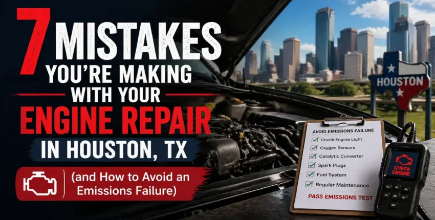 Engine repair mistakes to avoid in Houston, TX for vehicle safety and performance. Expert auto repai.