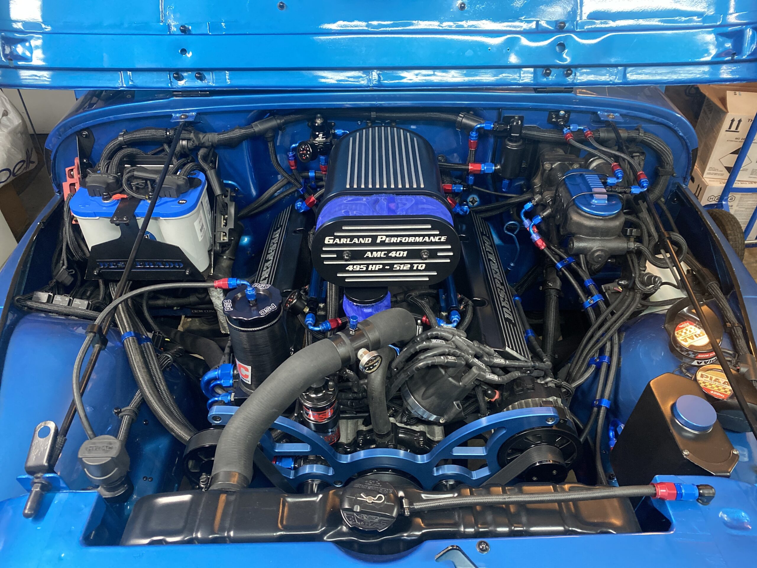 Performance engine build with high-quality components and custom tuning.
