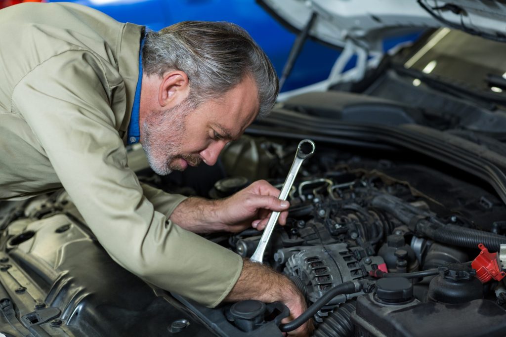 Engine repair and maintenance services for vehicles.