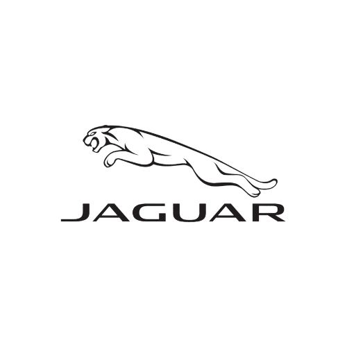 Jaguar logo featuring a leaping jaguar, representing luxury and performance vehicles.