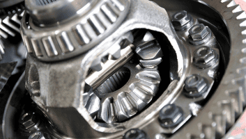 Transmission gear components at Uncle D’s Transmissions & Auto Repair.