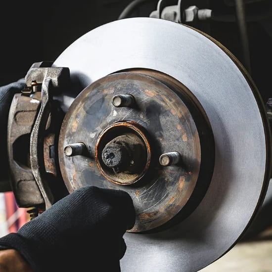 Brake rotor replacement at Value Tires & Service, expert automotive repair.