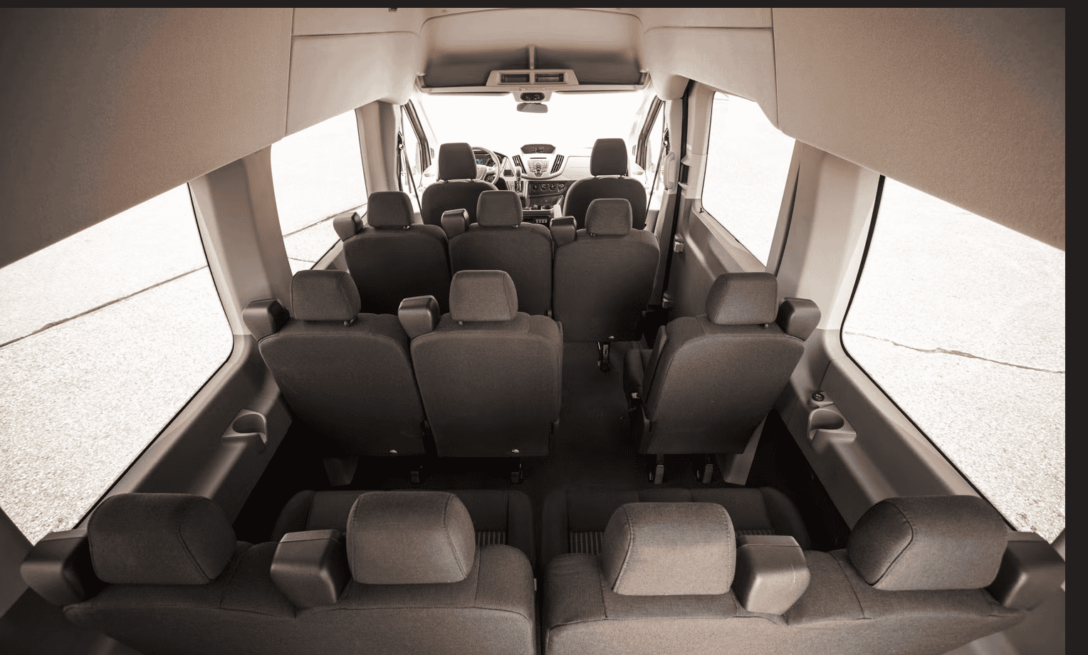 Ford Transit 350 XLT passenger interior