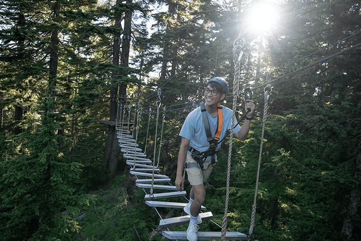 Grouse Mountain activities and mountain ropes adventure Vancouver