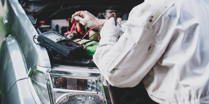 Vehicle diagnostic testing at Wallace Automotive for accurate engine and system analysis.
