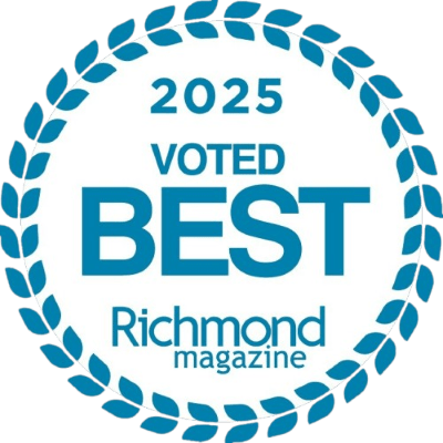 Auto repair shop award badge for Richmond, recognized as the best in 2025.