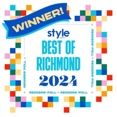 Award badge for Wallace Automotive, Best of Richmond 2024, recognition for top auto service.
