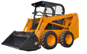 Mini skid steer loader for construction and repair services.