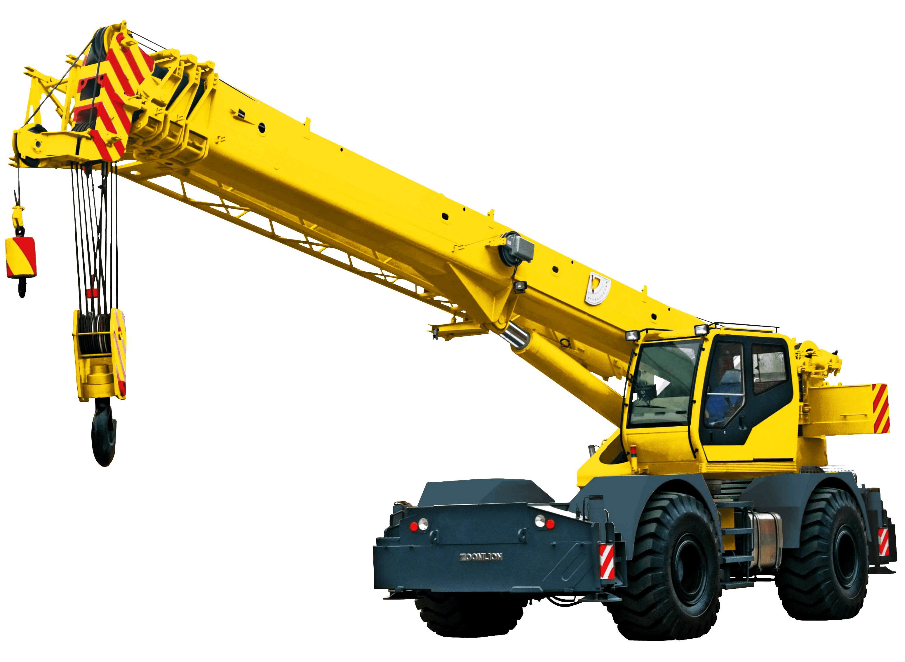 Crane truck lifting heavy equipment at Wilsons House of Automotive & Truck Repair. Expert vehicle an.