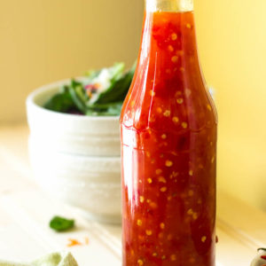 If you are a fan of sweet Thai chili sauce, you gotta try mine! The sauce can be refrigerated for months and you can use it in so many dishes! Don't buy store brand anymore. Homemade sweet Thai chili sauce is so much better and EASY!