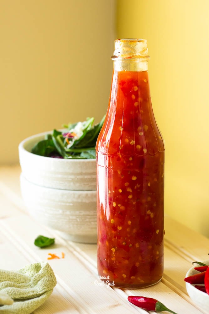 If you are a fan of sweet Thai chili sauce, you gotta try mine! The sauce can be refrigerated for months and you can use it in so many dishes! Don't buy store brand anymore. Homemade sweet Thai chili sauce is so much better and EASY!
