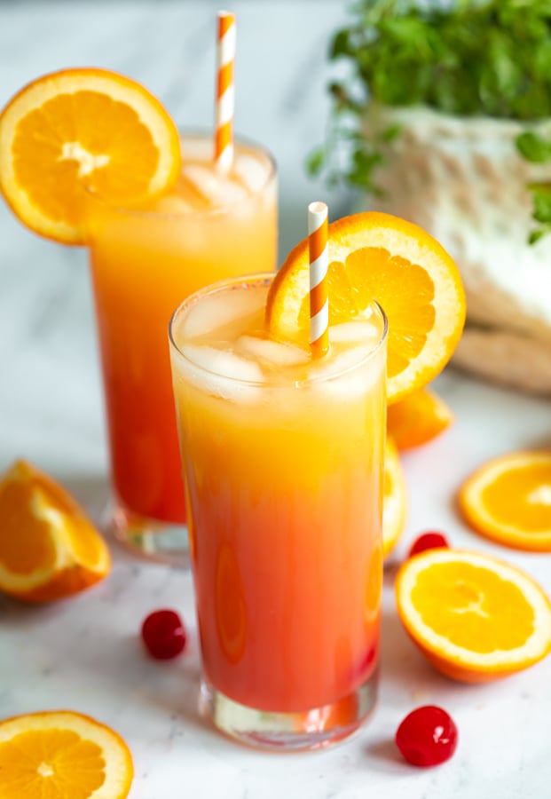 Tequila Sunrise Mocktail Recipe 