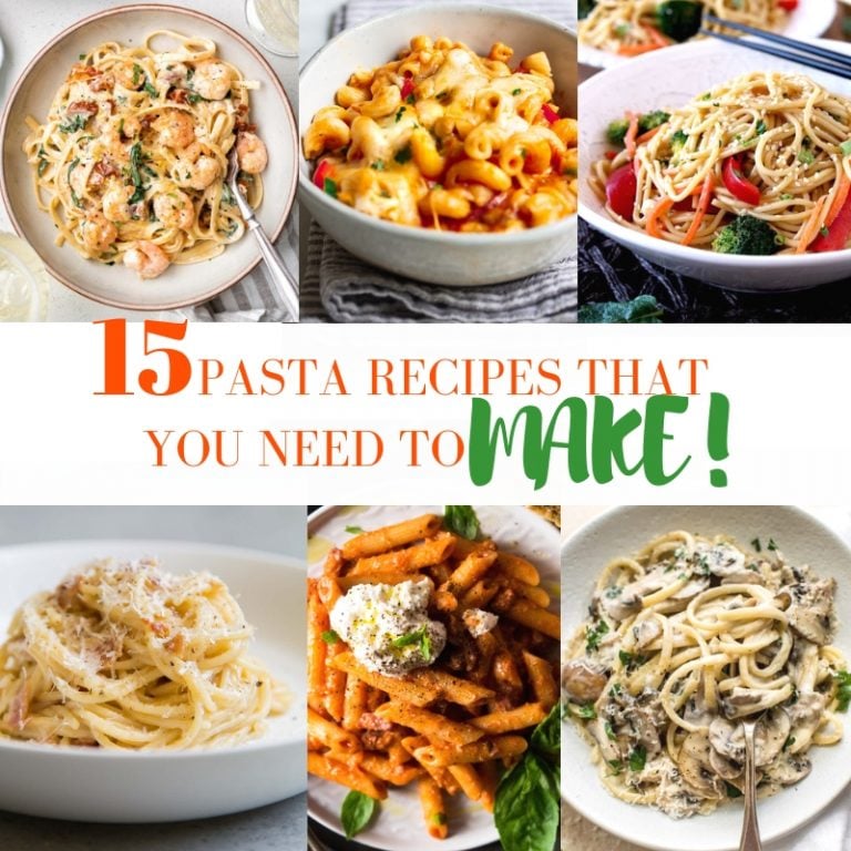 PASTA RECIPES YOU NEED MAKE