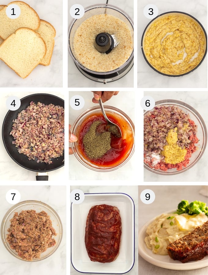 Meatloaf step by step recipe pictorial