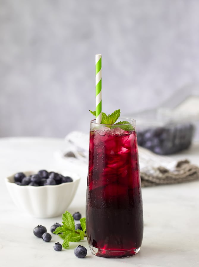 blueberry iced tea