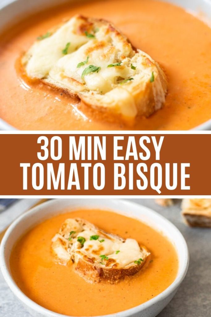 Tomato bisque pinterest pin