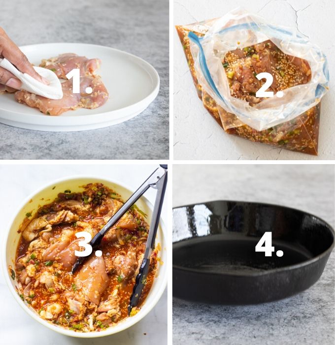 Pictures of how to make bulgogi chicken