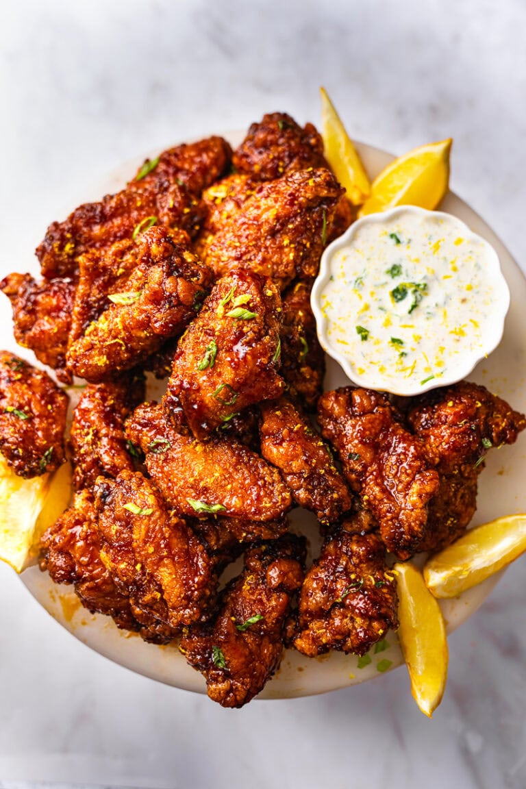 Extra Crispy Garlic-Soy Wings w/a Pop of Citrus