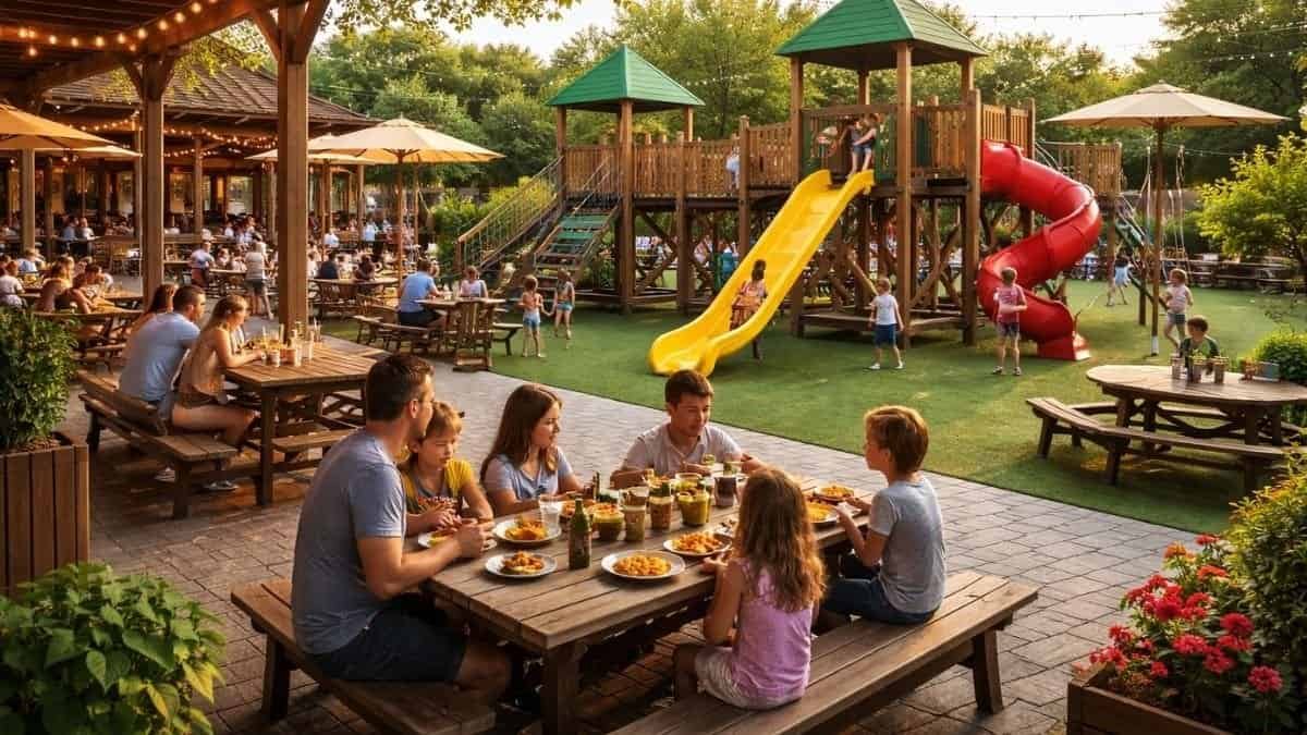 Best Restaurants with Outdoor Playgrounds