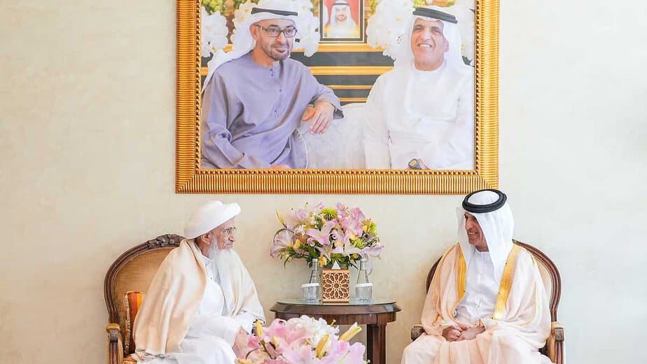 RAK Ruler receives Sultan of Dawoodi Bohra community