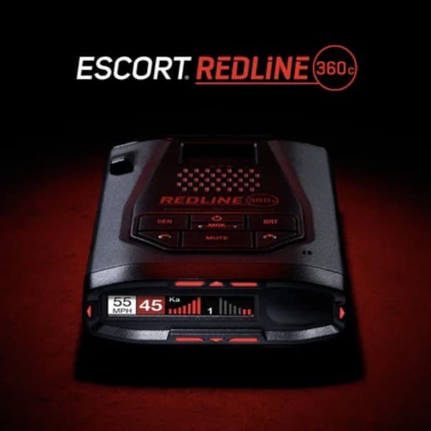 Escort Redline 360c radar detector for enhanced vehicle safety and speed detection.
