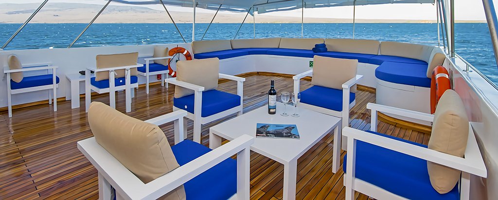 Galapagos Cruise Tip Top II Catamaran Exterior Lounge