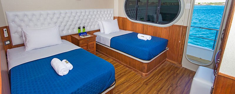 Galapagos Cruise Tip Top II Catamaran Upper Deck Twin Cabin