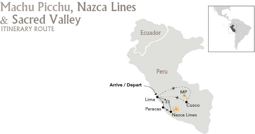 Machu-Picchu-Nazca-Lines-Sacred-Valley-Itinerary-Route