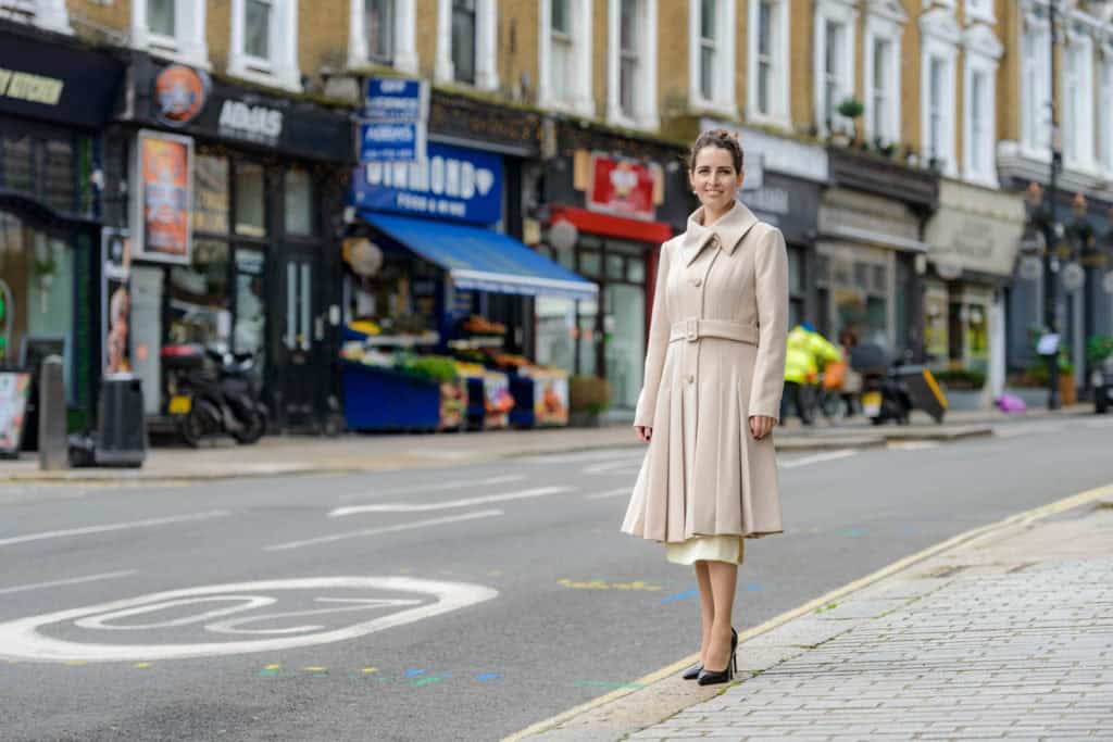 Publicity photos Luisa Porritt Lib Dem mayoral candidate headshots portraits