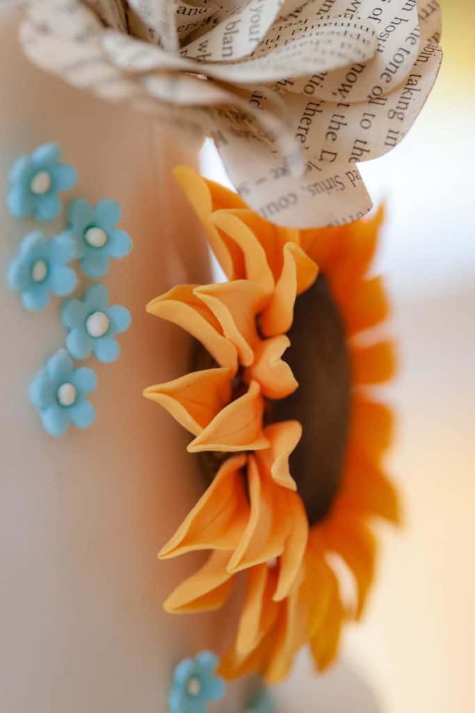 Three little birds bakery cake for Cumbria wedding