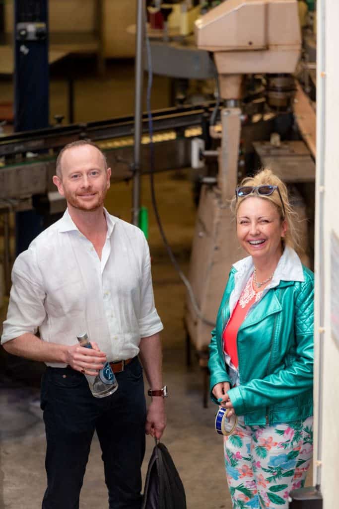 Nick Johnson and staff at the distillery Trinity 25 Spirit of Bermondsey London product photographer