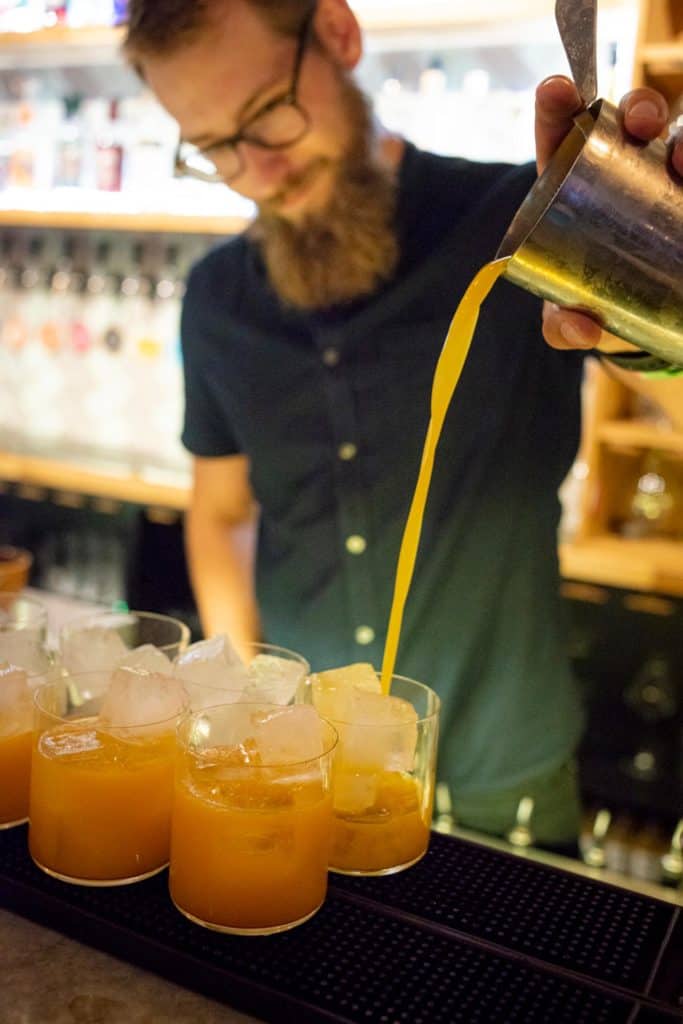 Trinity 25 Spirit of Bermondsey launch event Hide bar London product photographer