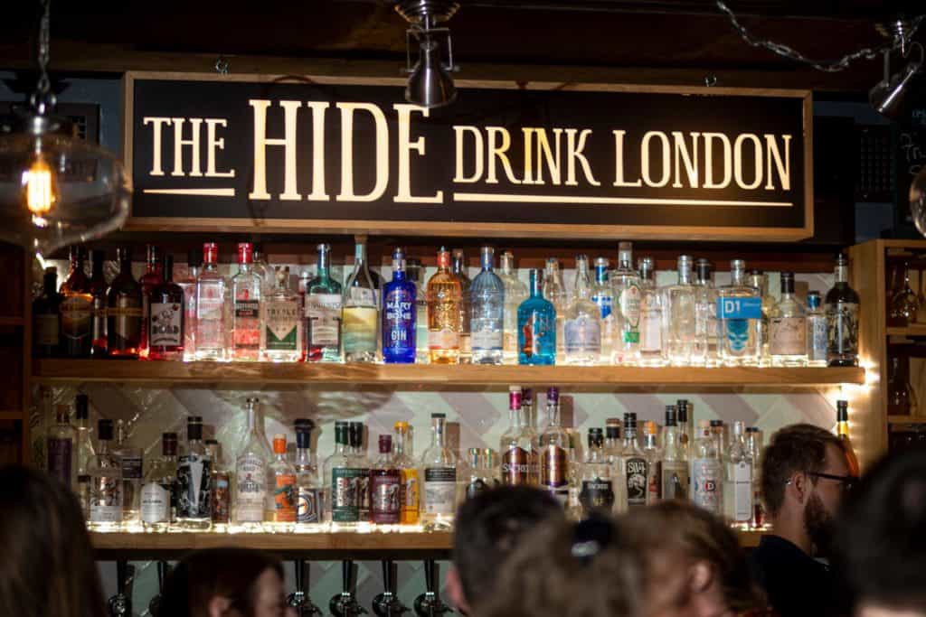Trinity 25 Spirit of Bermondsey launch event Hide bar London product photographer