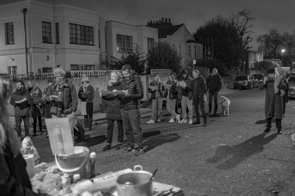 Champion Grove Camberwell Carol Singing London wedding photographer 211217 200233