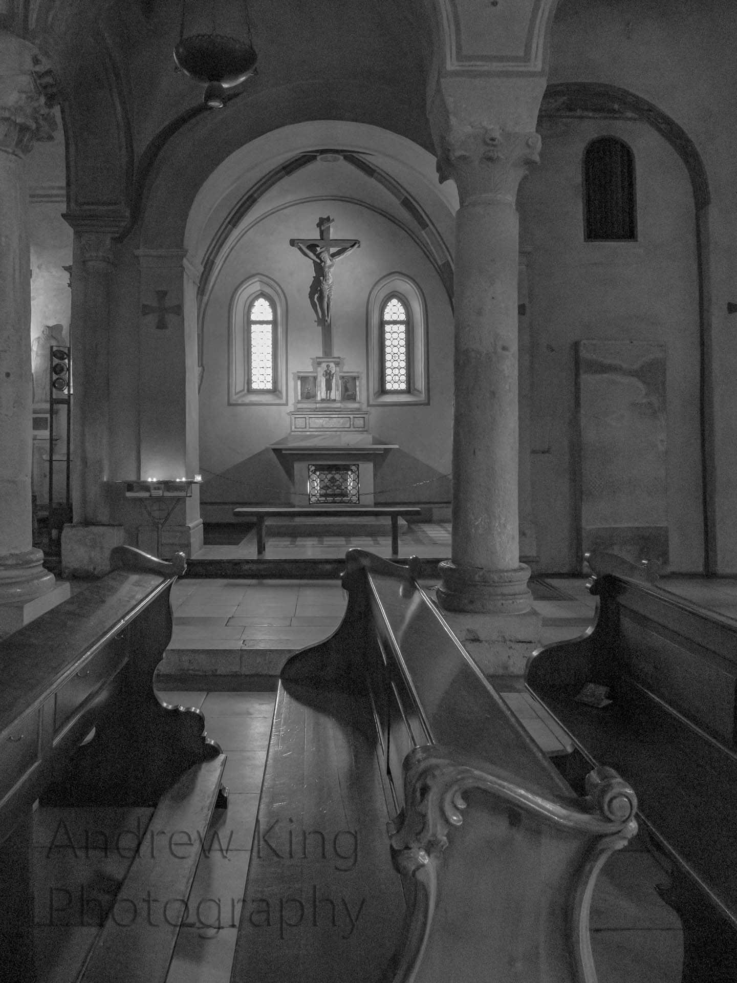 Trieste catedra cathedral Italy black and white photographer