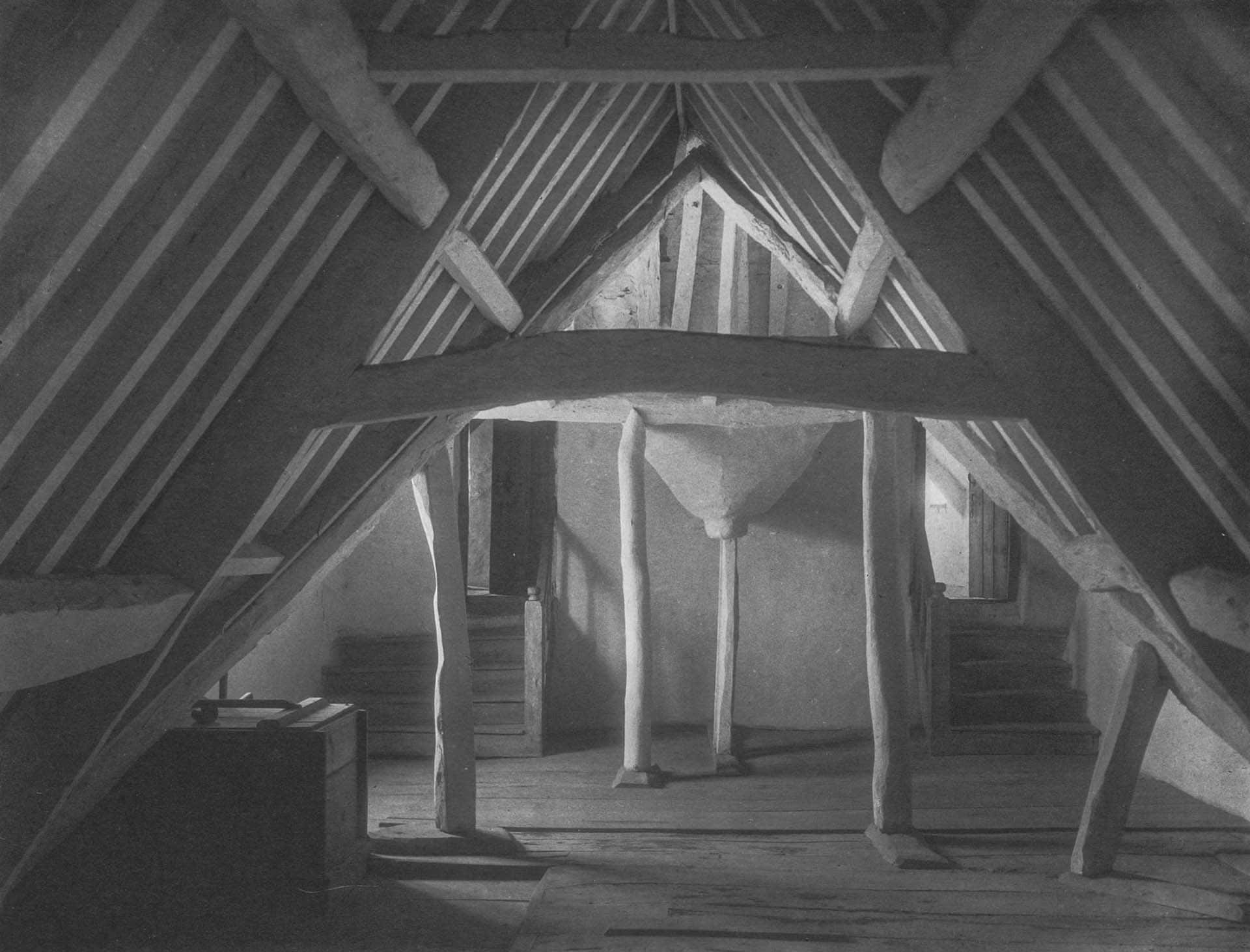 Kelmscott manor in the attics Frederick Evans William Morris home