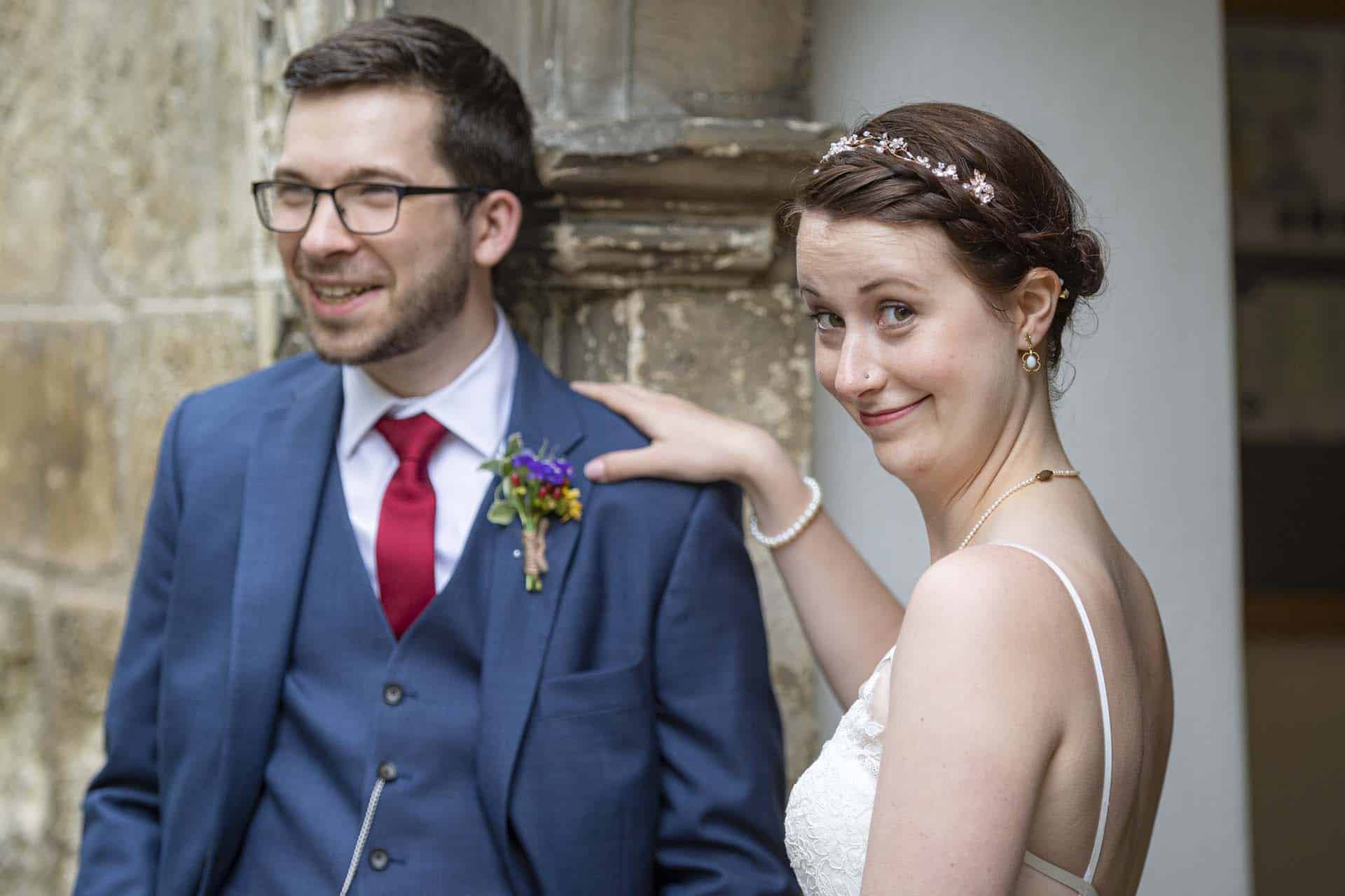 London wedding photographer portraits of the bride and groom