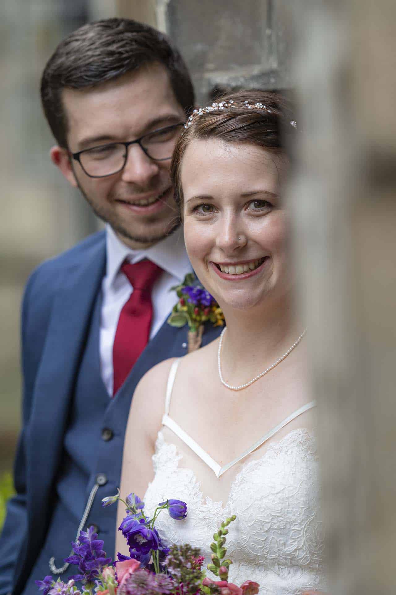 London wedding photographer portraits of the bride and groom