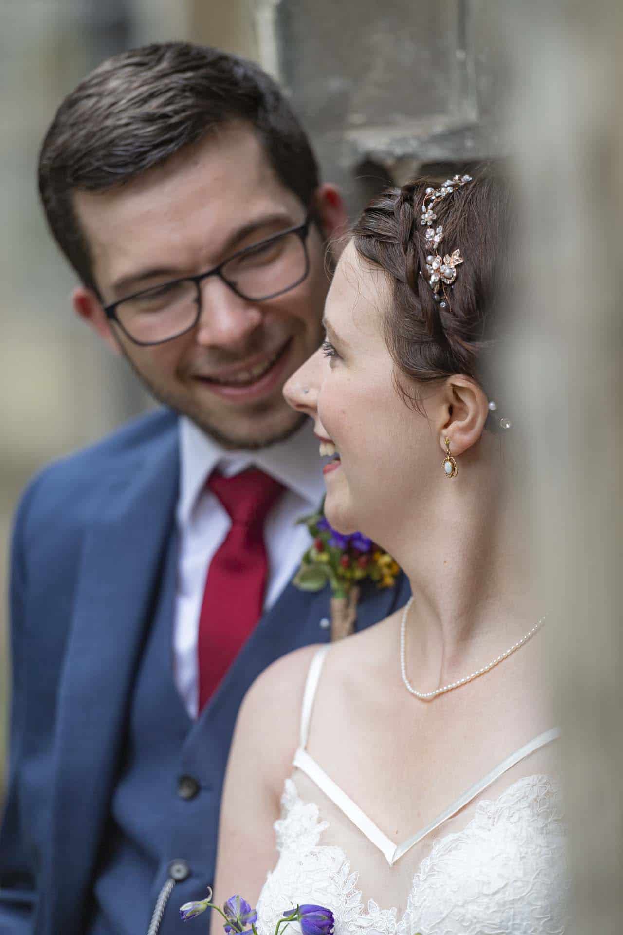 London wedding photographer portraits of the bride and groom
