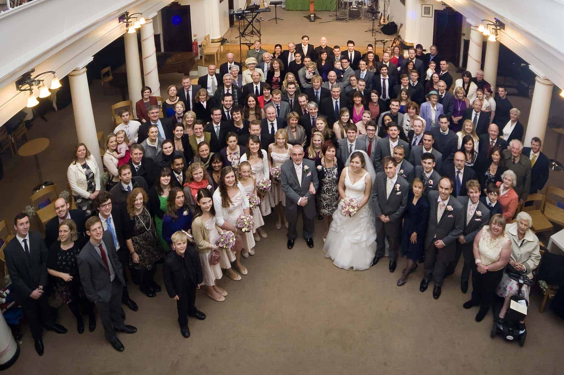 Group photographs St Paul's Shadwell Pippa and Simon's wedding London wedding photographer photography groups guests 153432