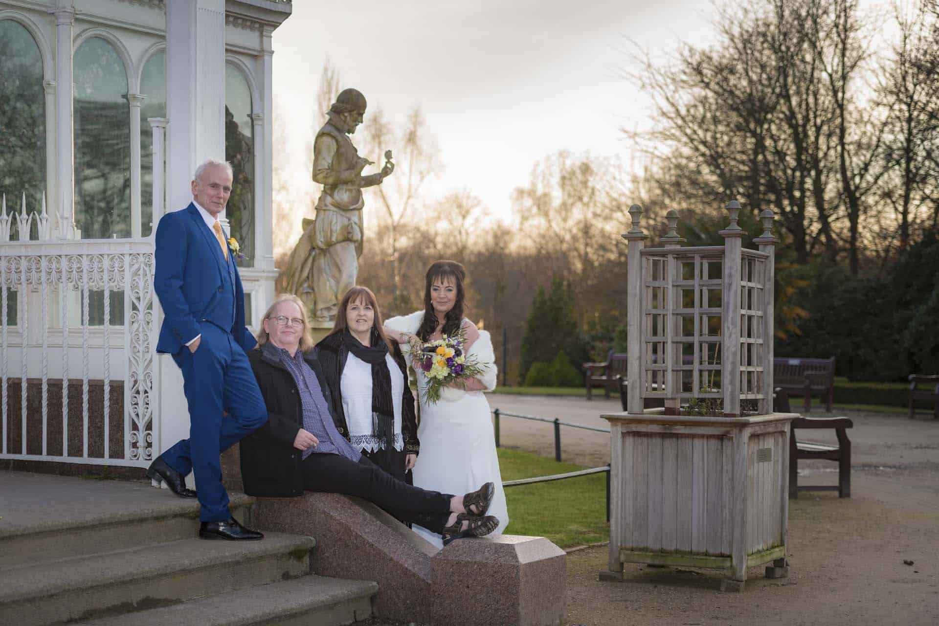 London wedding photographer photography groups guests Sefton Park